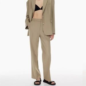 NWT Aritzia Agency Pants Taupe Beige